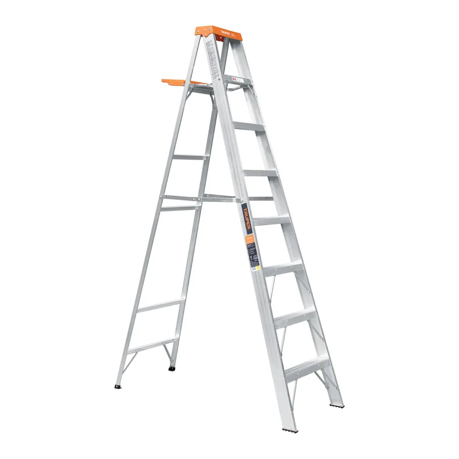 ESCALERA TIPO TIJERA C/BANDEJA 7PEL TRUPER