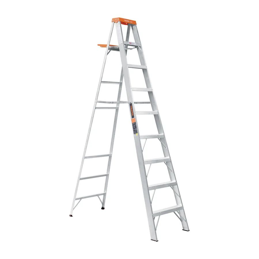 ESCALERA TIPO TIJERA C/BANDEJA C/NARANJA 8P TRUPER