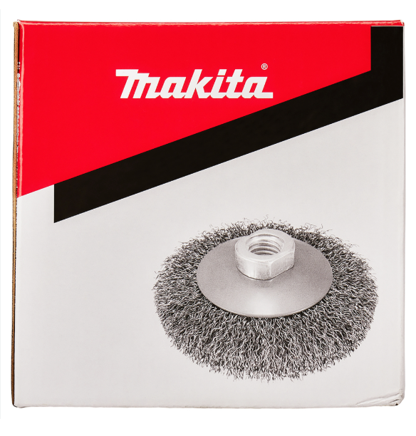 ESCOBILLA GRATA D/RUEDA PLANA TRENZADA 115MMXM14 MAKITA