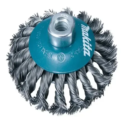 ESCOBILLA GRATA D/RUEDA PLANA TRENZADA 115MMXM14 MAKITA