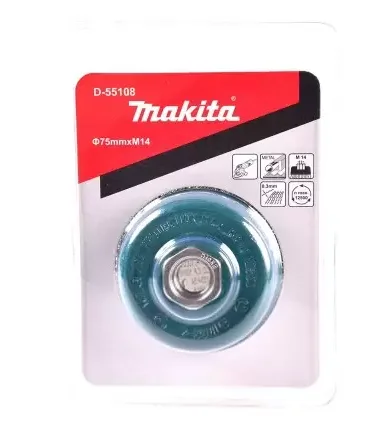 ESCOBILLA GRATA RIZADA T/BISELADA 115MMXM14X0.3 MAKITA