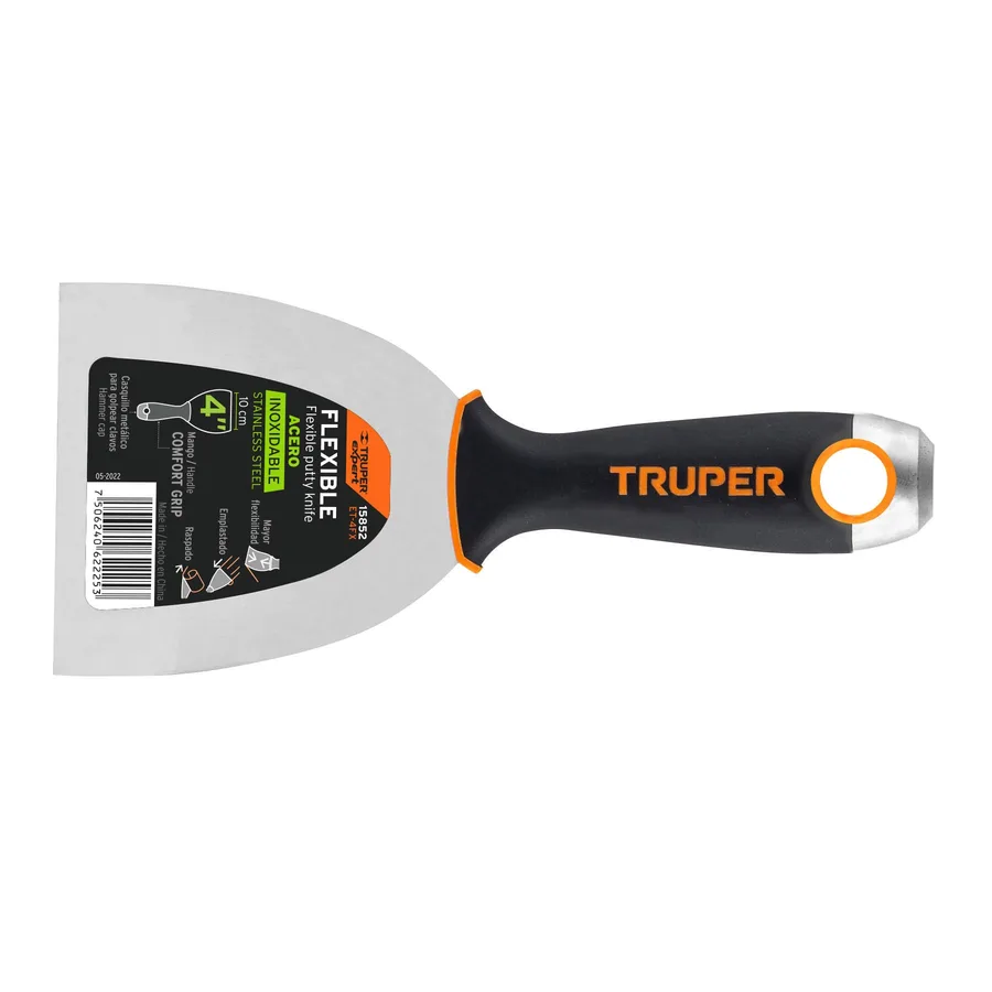 ESPATULA FLEXIBLE 4ACERO INOX MANGO CONFORT TRUPER"