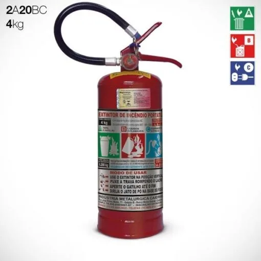 EXTINTOR PQS ABC 4 KG/POLVO QUIMICO KAZO