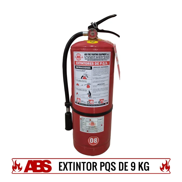 EXTINTOR PQS ABC 9 KG/POLVO QUIMICO KAZO