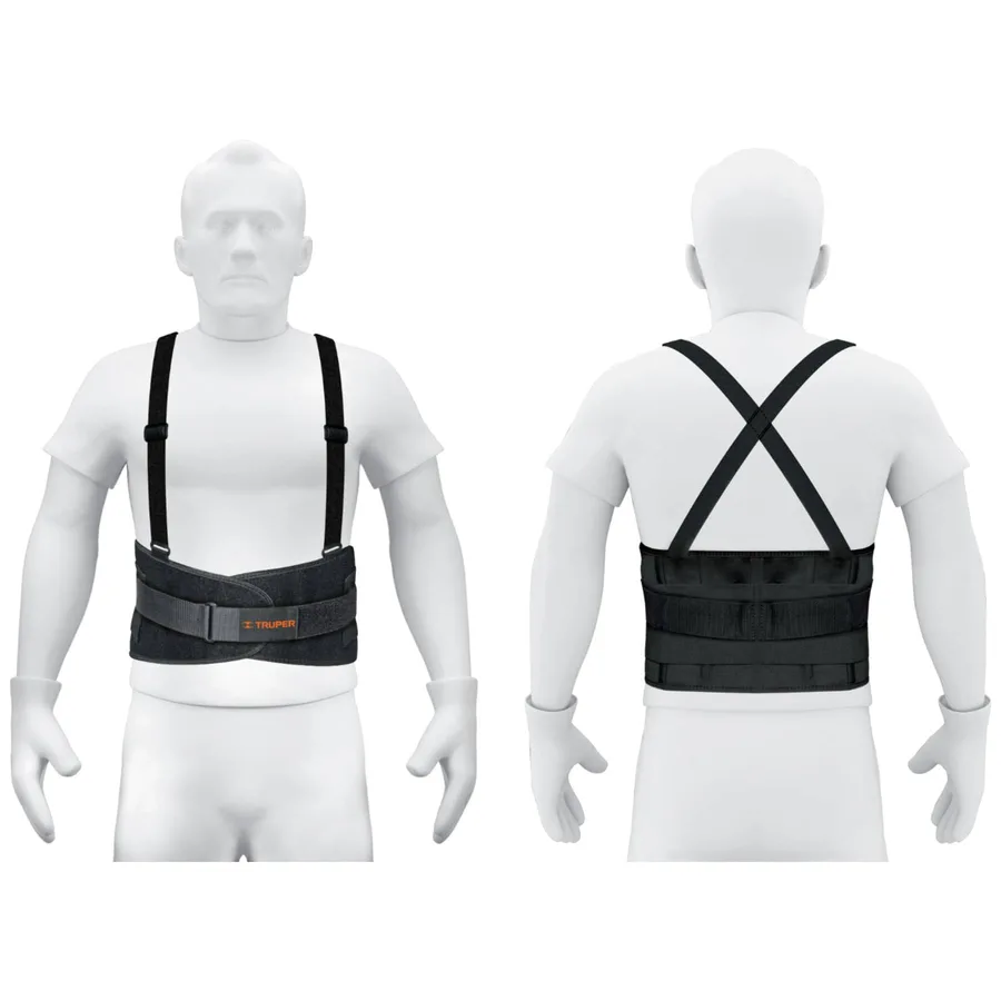 FAJA CON TIRANTES AJUSTABLES Y CINTURON T/XL TRUPER