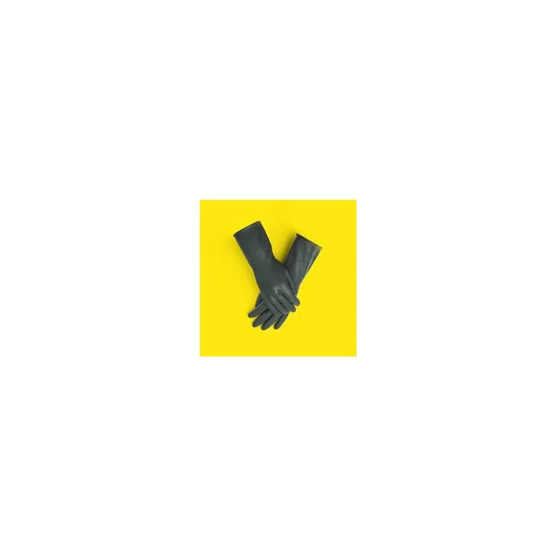 GUANTE DE JEBE COLOR NEGRO CALIBRE 35 T 9 VIRUTEX