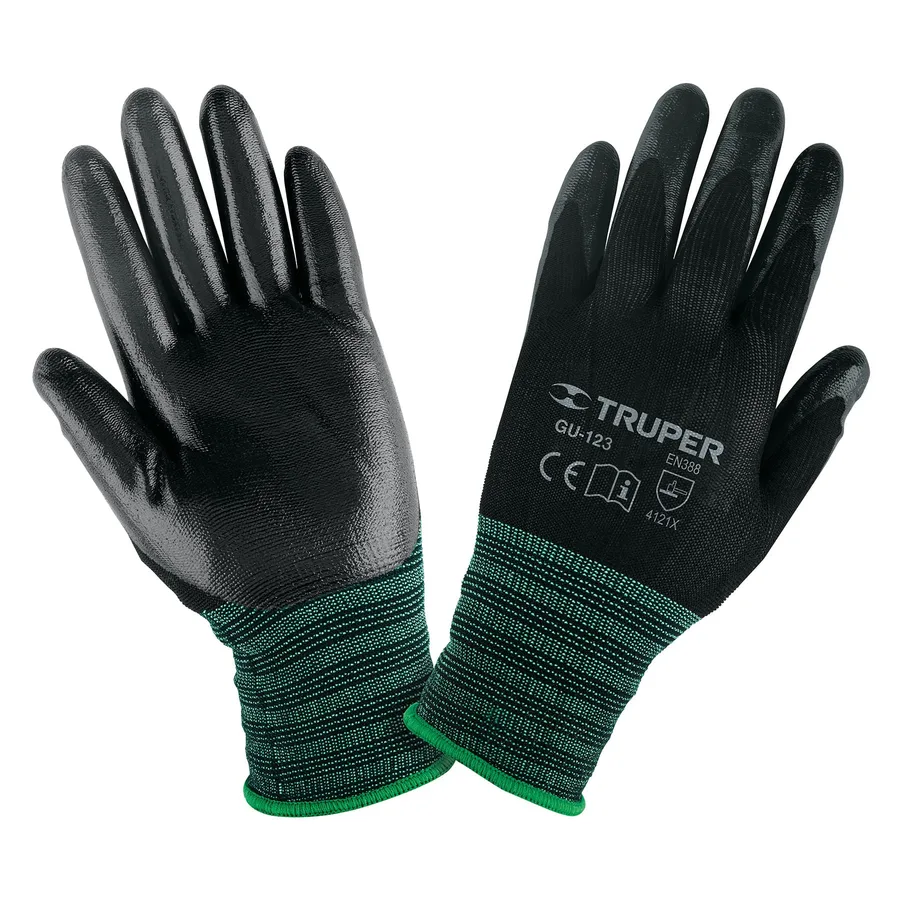 GUANTE DE NYLON RECUBIERTO CON NITRILO GRANDE TRUPER