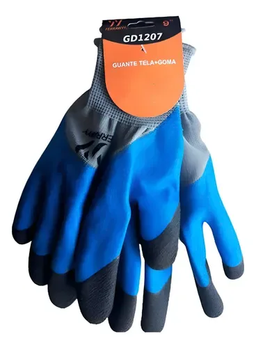 GUANTE TELA + GOMA GRIS T-8 FERRAWYY