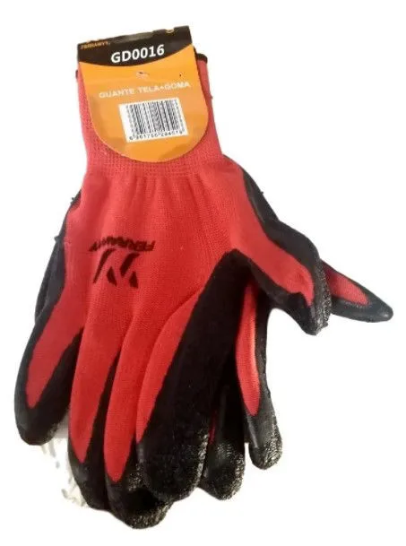 GUANTE TELA + GOMA ROJO T-9 FERRAWY