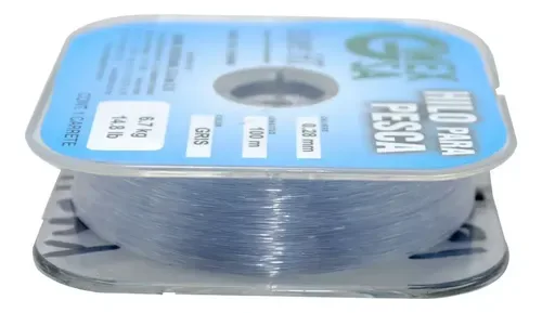 HILO P/PESCA ROLLO 100M CALIBRE 0.35MM GRIS DOURADO