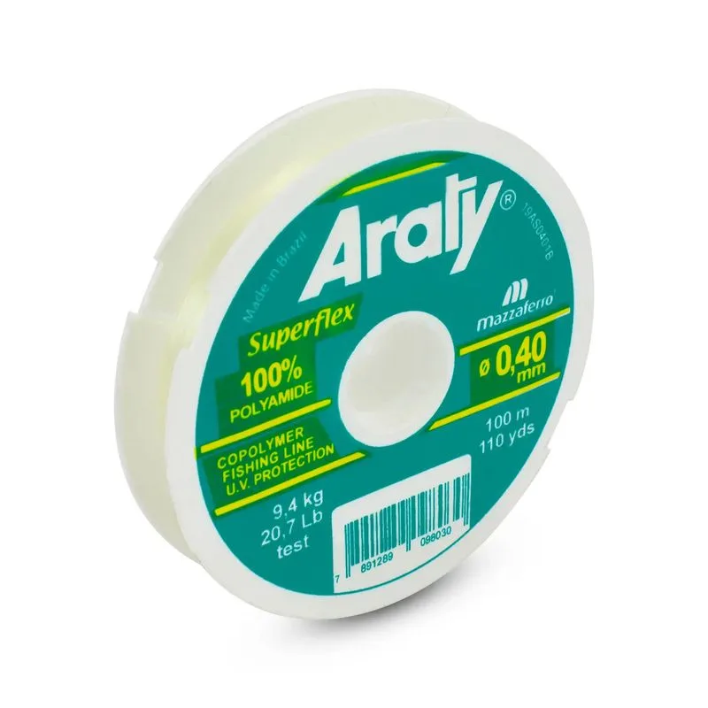 HILO P/PESCA ROLLO 100M CALIBRE 0.40MM ARATY