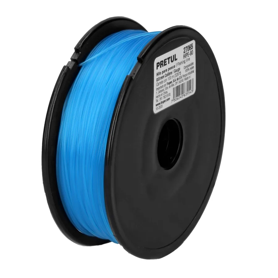 HILO P/ PESCA- ROLLO 100M CALIBRE 0.80 MM PRETUL