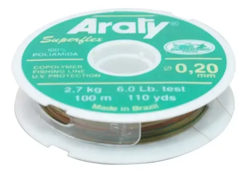 HILO P/PESCAR ROLLO 100 M CALIBRE # 45 ARATY