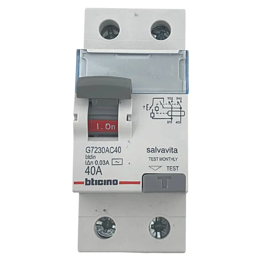 INT. DIFER. STD SALVAVITA 2X40A 30MA/230V TICINO