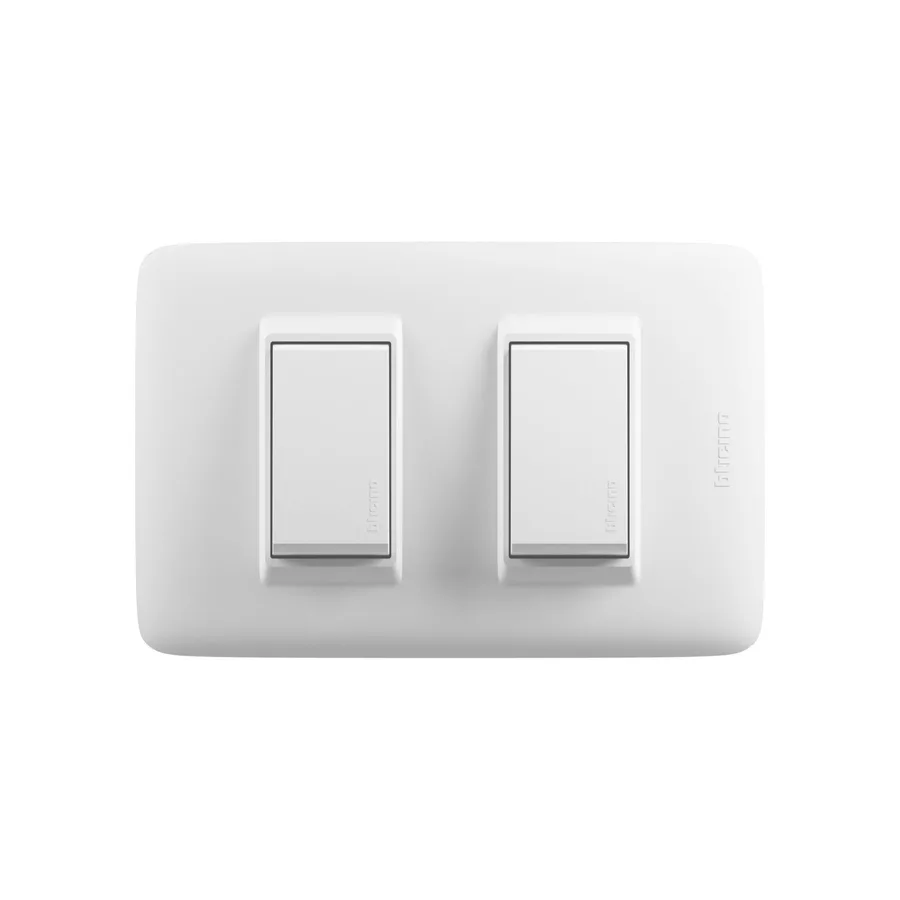 INTERRUPTOR DOBLE DE 3 VIAS CONMUTADOR DOMINO SENCIA BTICINO