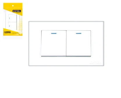 INTERRUPTOR EMPO. DOBLE PC BLANCA UYUSTOOLS