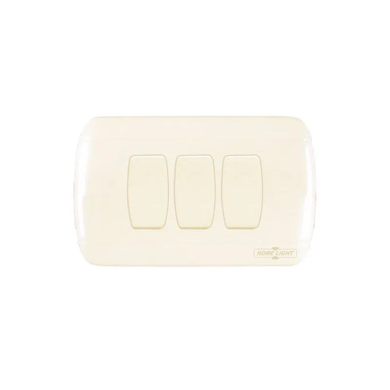INTERRUPTOR TRIPLE (INTERRUPTOR DOBLE PARA EMPOTRAR) HOME LIGHT