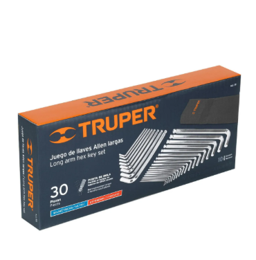 JUEGO DE 30 LLAVES ALLEN TRUPER
