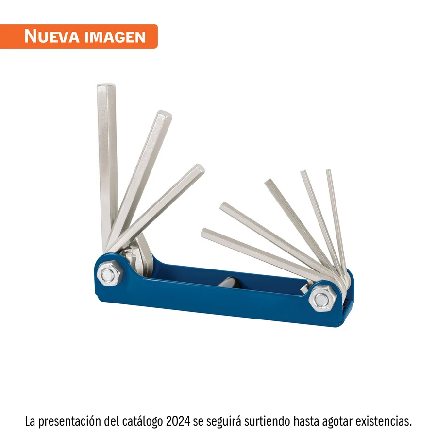 JUEGO DE 8 LLAVES ALLEN MILIMETRICO TRUPER