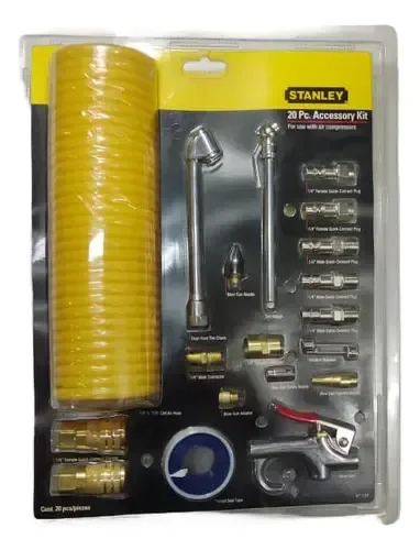 JUEGO DE ACCESORIOS DE AIRE X 20PZ STANLEY