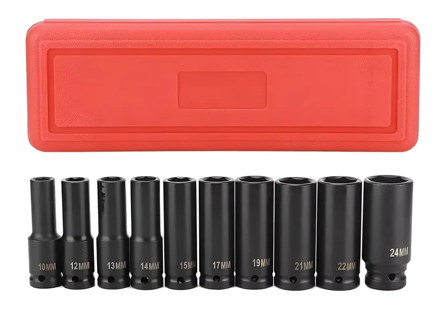 JUEGO DE DADO IMPACTO LARGO 1/2 SET 10PCS UYU UYUSTOOLS"
