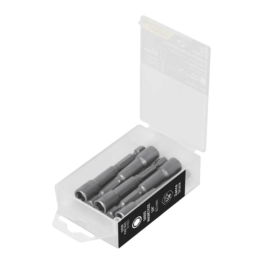 JUEGO DE DADOS MAGNETICOS 1/4 DE 5 PIEZAS TRUPER"