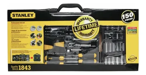 JUEGO DE LLAVE X 150 PIEZAS STANLEY