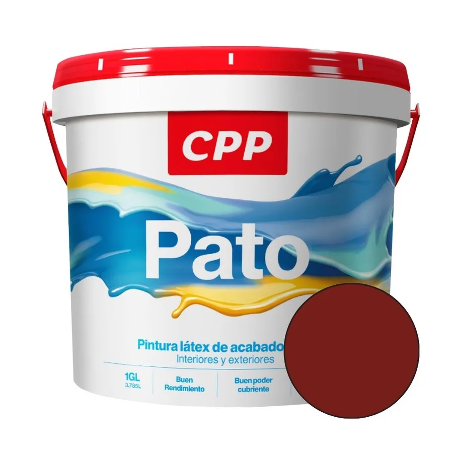 LATEX ACRILICO SATINADO ROJO TEJA CPP