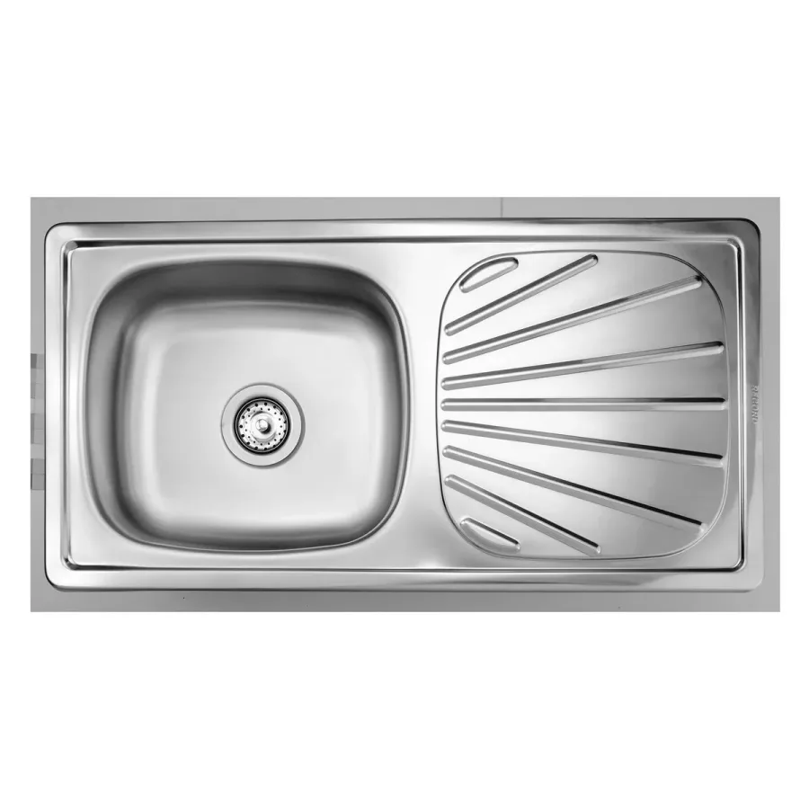 LAVAPLATOS INOXOL 1 POZA 89.3X46CM RECCOR