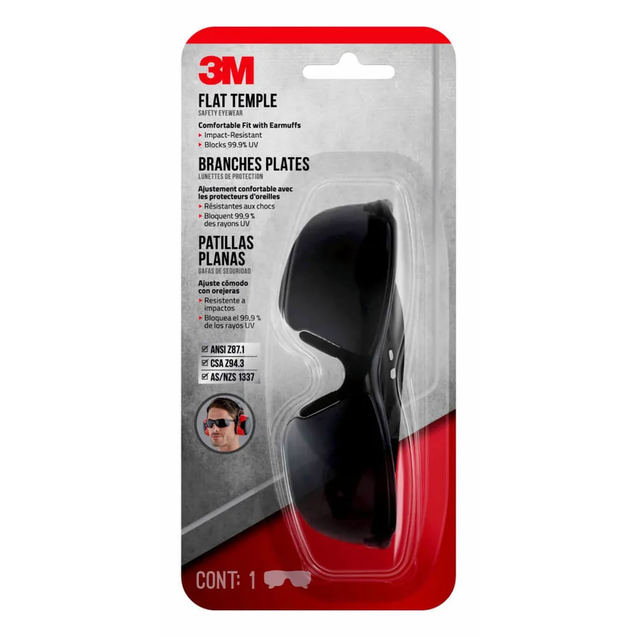LENTE DE SEGURIDAD AJUSTABLE OSCURO C&A