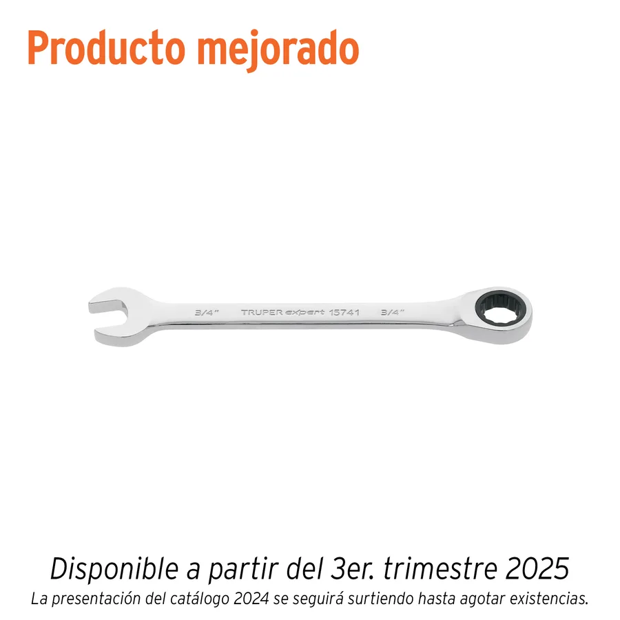 LLAVE COMBINADA 8MM C/MATRACA TRUPER