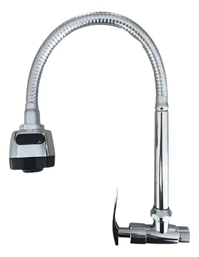 LLAVE D/LAVADERO PARED PICO DE GANSO FLEXIBLE MODELO Z C&A