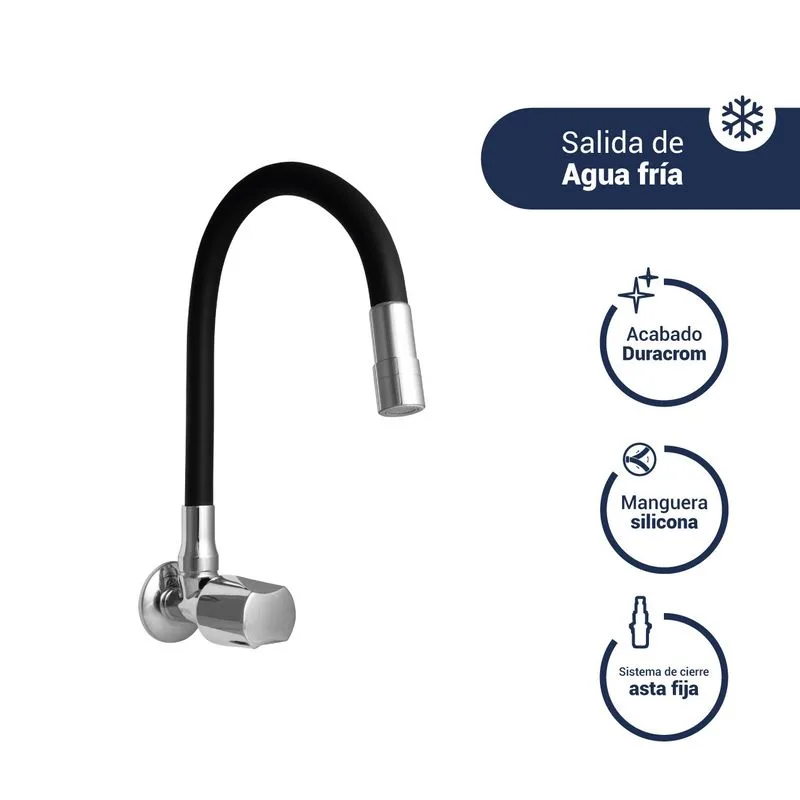 LLAVE DE LAVADERO PARED P/CHICO FLEX Z C&A