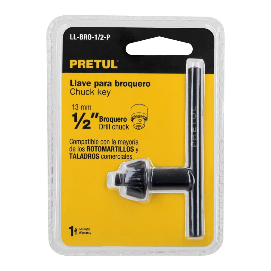 LLAVE PARA MANDRIL DE 1/2, PRETUL TRUPER"