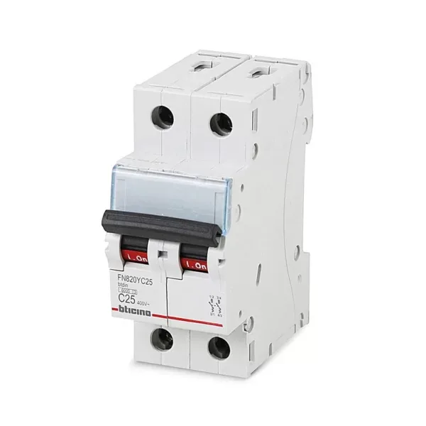 LLAVE TERMICA RIEL 2 X 25 AMP BTICINO
