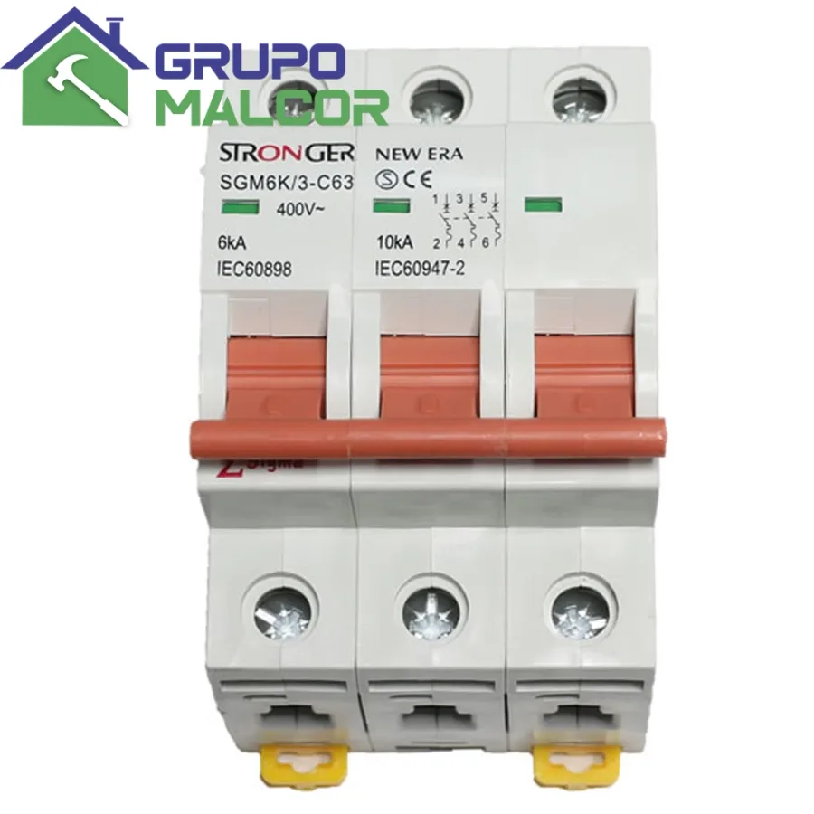 LLAVE TERMICA TERMOMAGNETICO 3 X63 AMP STRONGER