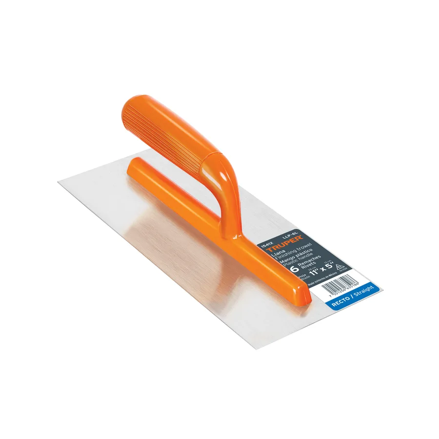 LLP-6L PLANCHA PARA EMPASTAR LLANA LISA M/PLASTICO 11X5 TRUPER"