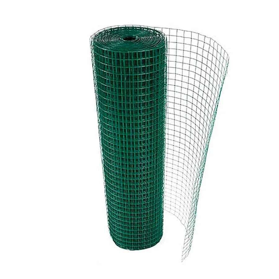 MALLA CUADRADA PLASTIFICADA 3/4X3/4"X0.9MX30MX7.8KG BWG20 C&A"