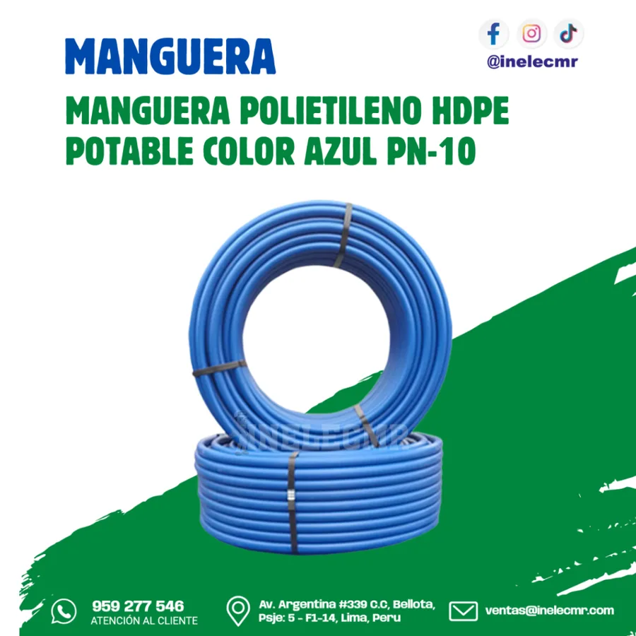 MANGA DE VENTILACION DE POLIETILENO 24 X 100 MTR AZUL- PLATA OTONIEL"