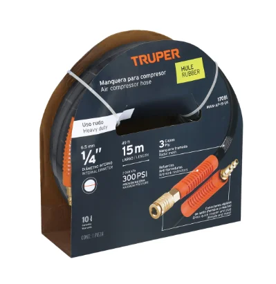 MANGUERA PARA ALTA PRESION 15MTS 1/4 TRUPER