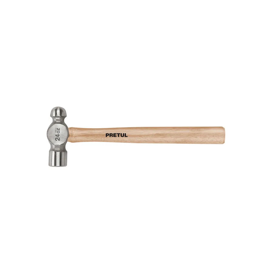 MARTILLO PULIDO DE BOLA 24 OZ MANGO MADERA PRETUL