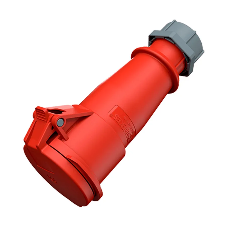 MENEKES ROJO HEMBRA 32AMP-6H/380-415V 50-60HZ MAEBUSA