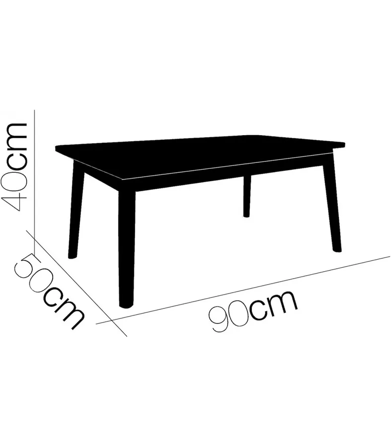 MESA DE MADERA 90 X 50 TRIPLE S/M