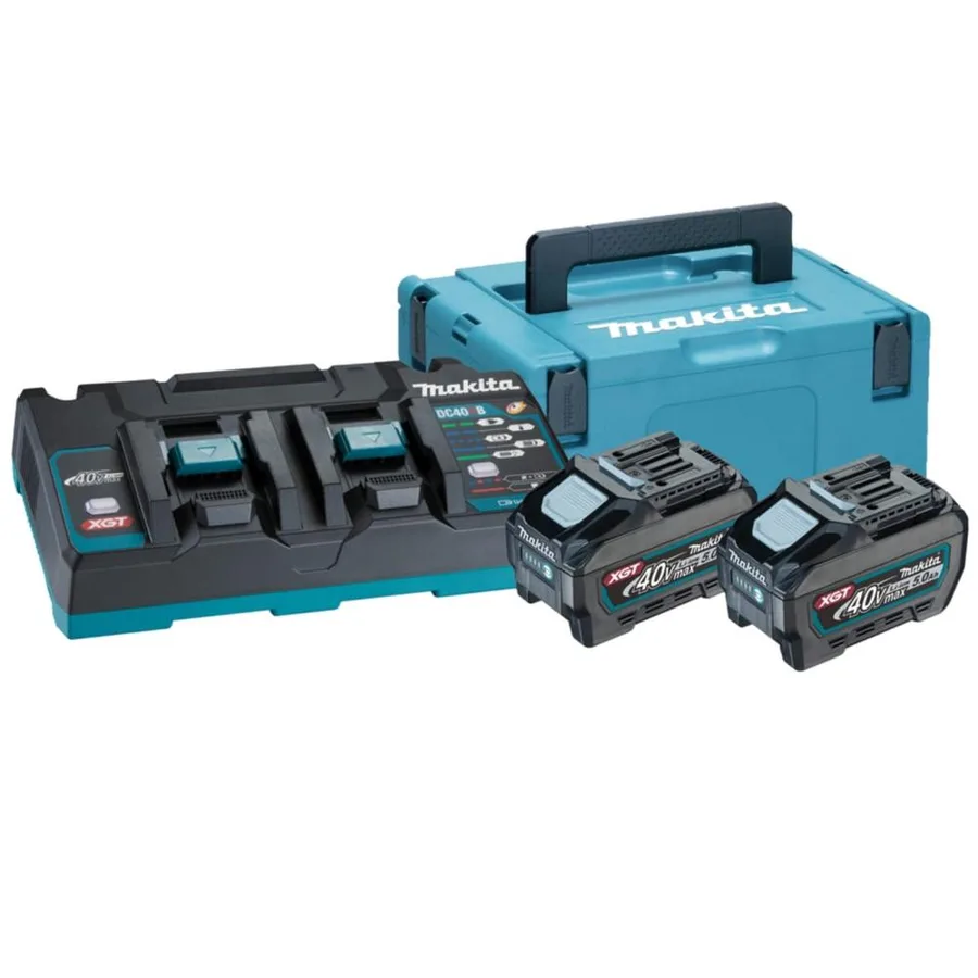MULTICARGADOR RAPIDO DE 2 PUERTOS XGT 40V MAKITA