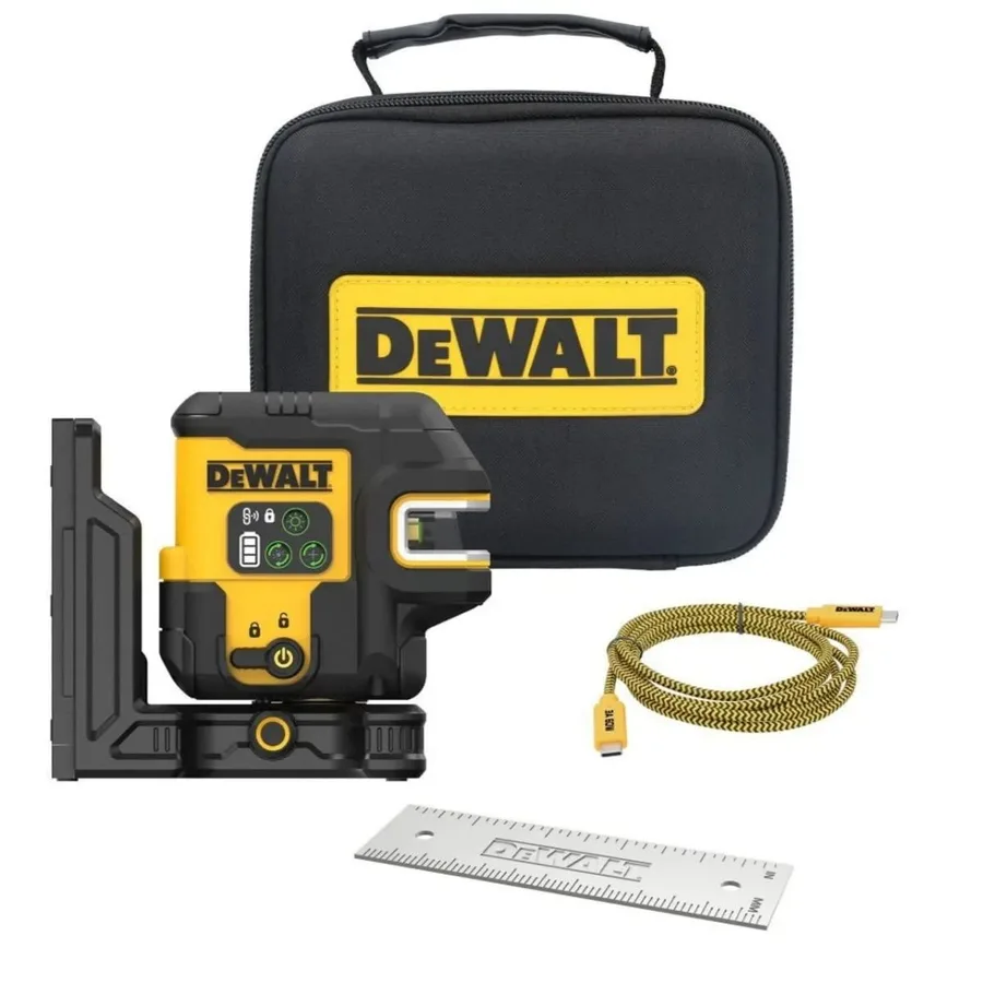NIVEL LASER VERDE 2D2L PRESICION 0.2 MM DEWALT