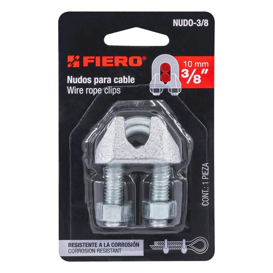 NUDOS PARA CABLE 3/8 FIERO