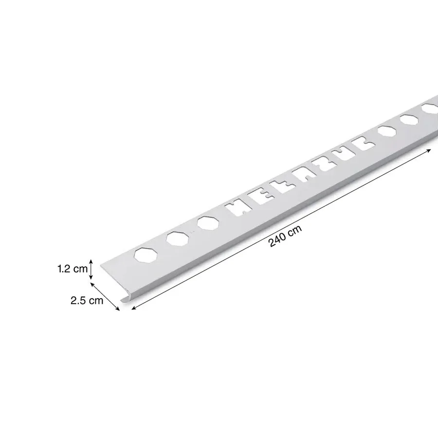 PERFIL ALUMINIO 11 MM X 2 MT SIDER PLAST
