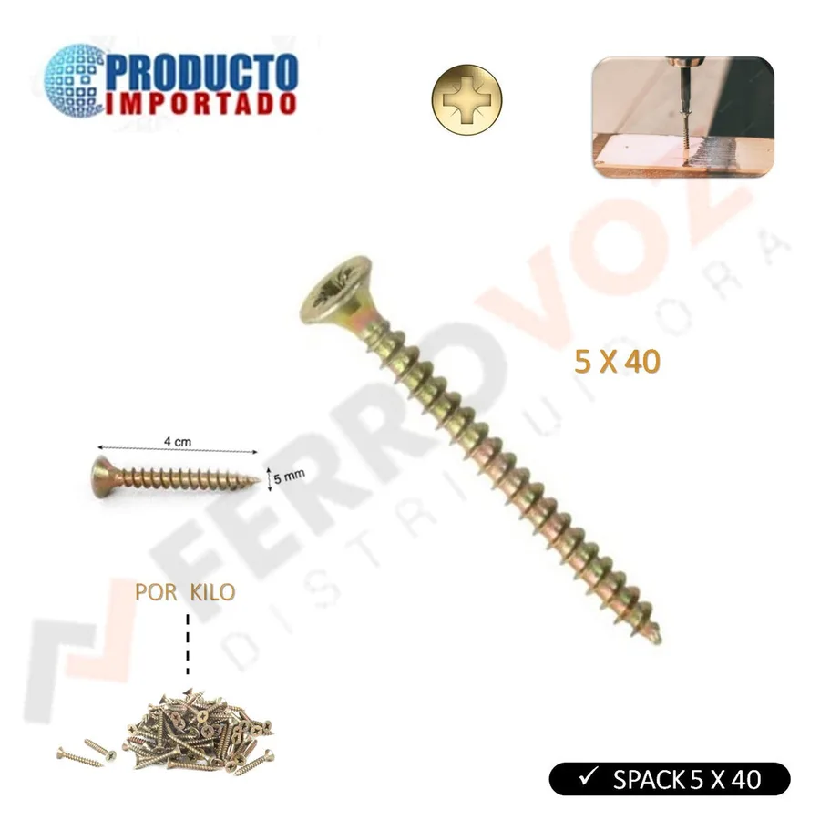 PERNO SPACK 5X40 S/M