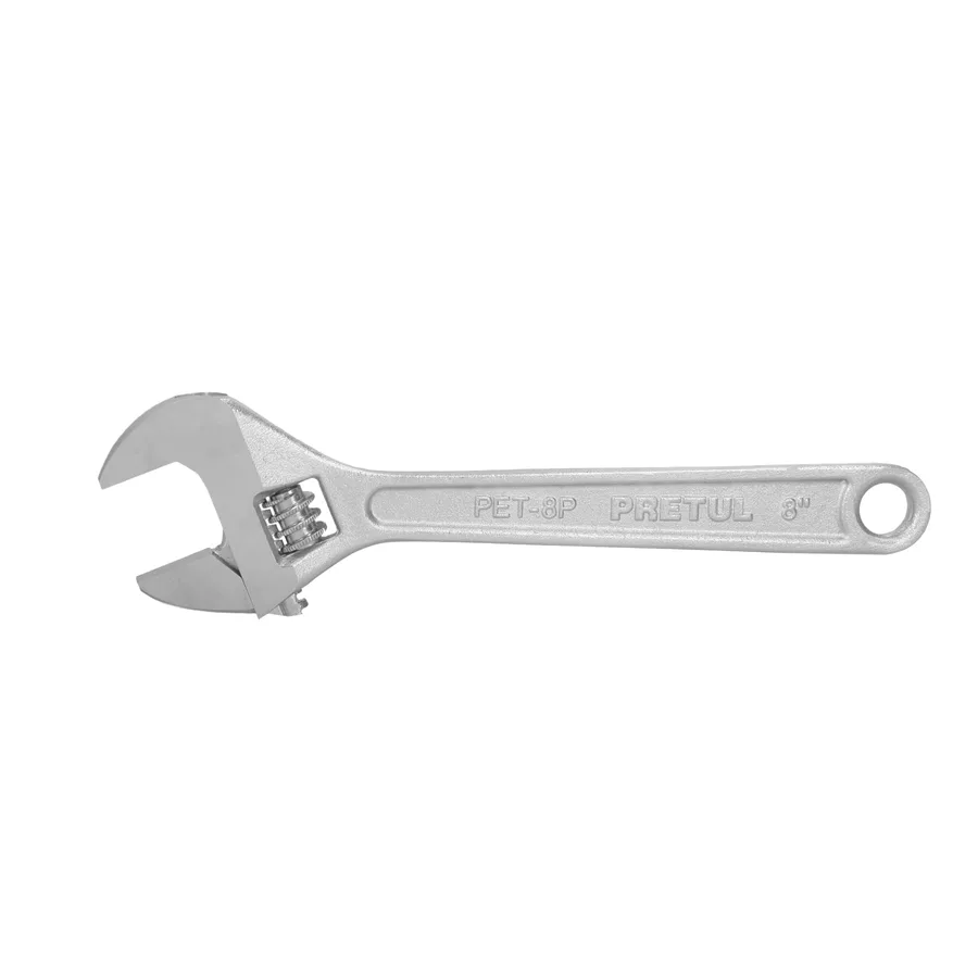 PET-8PB LLAVE FRANCESA CROMADA PICO D/PATO 8 PRETUL"
