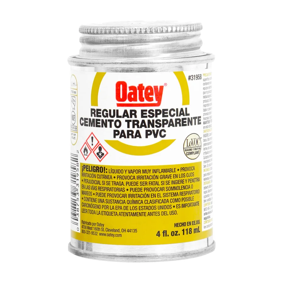 PG. CEMENTO TRANSPARENTE PVC 118ML(4ONZ) OATEY